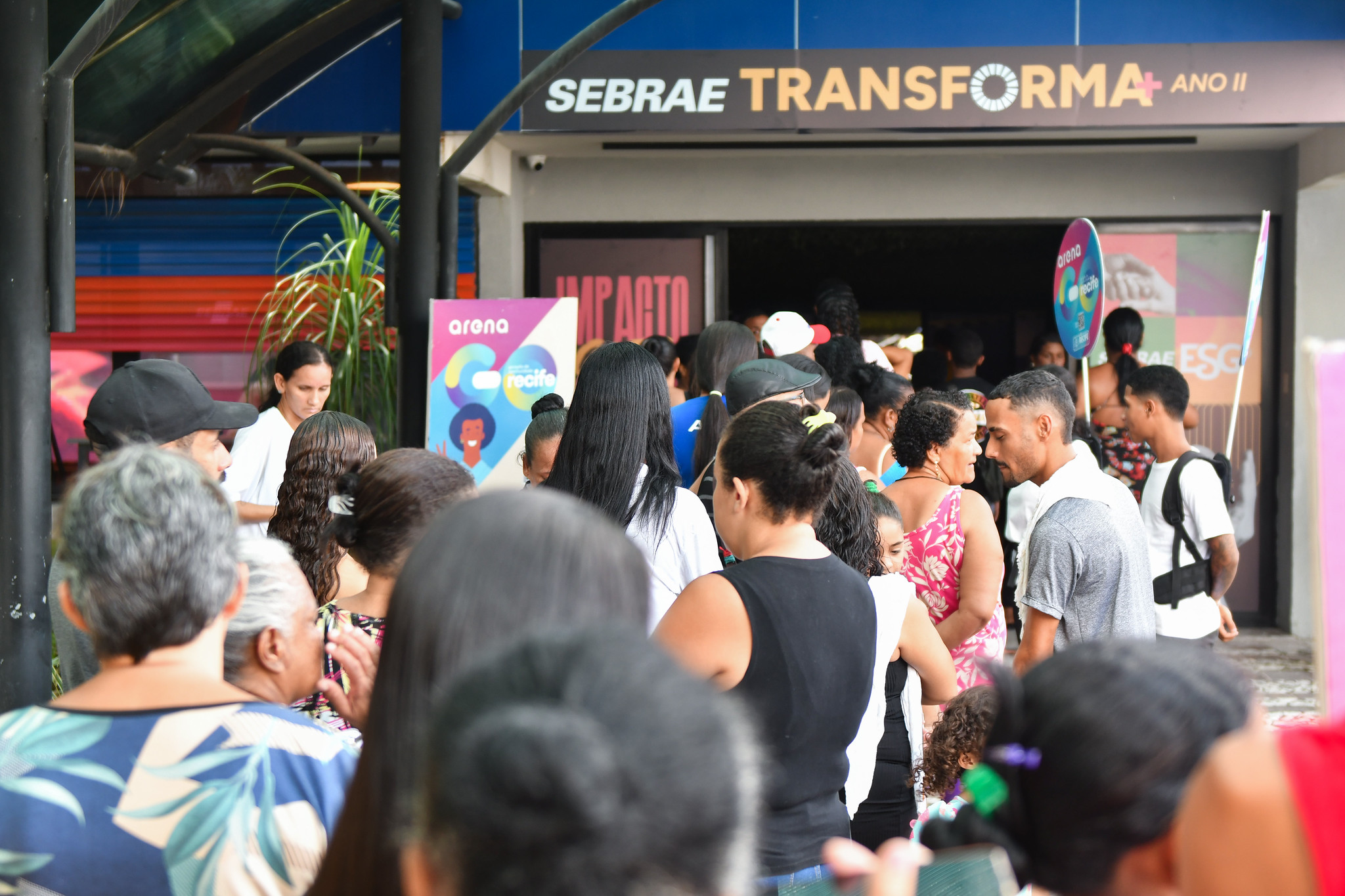 Fotografia de participantes do evento