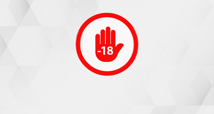 Imagem de mão simbolizando pare com a indicação -18 mostrada 