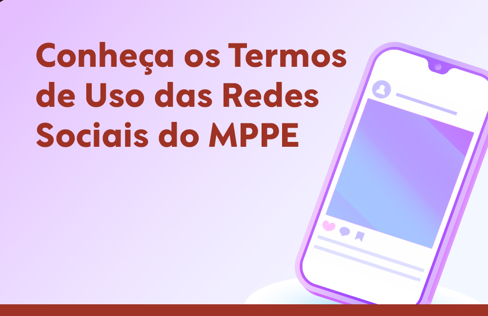 O fundo em gradiente vai do lilás ao branco. À esquerda, aparece o texto em marrom-avermelhado: 