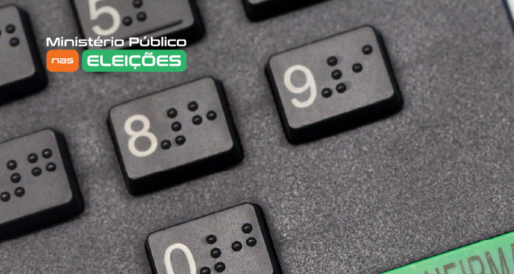 Imagem de teclado da urna eletrônica