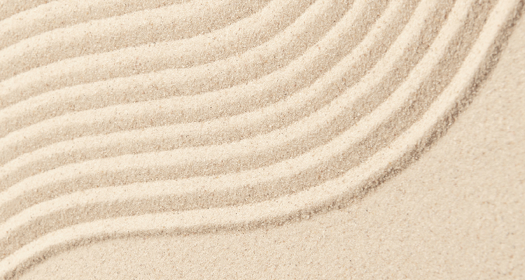 Imagem de textura feita com ondas na areia