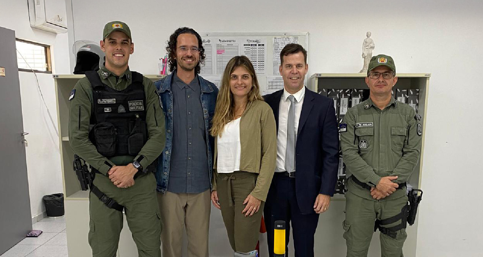 Fotografia dos participantes do momento da doação