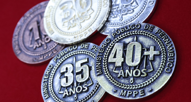 Fotografia das medalhas oferecidas