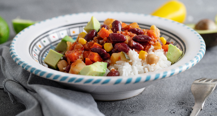 Imagem de prata com comida